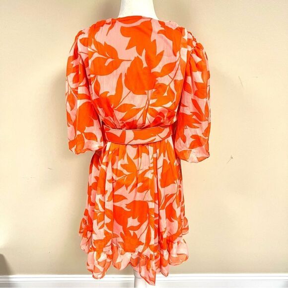 Taylor Floral mini chiffon floral Dress 2 - Picture 7 of 8